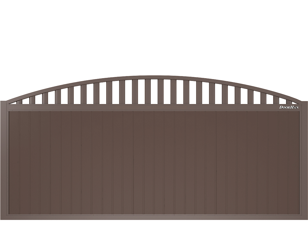 Щит арочный с решеткой с вертикальным расположением сэндвич-панелей